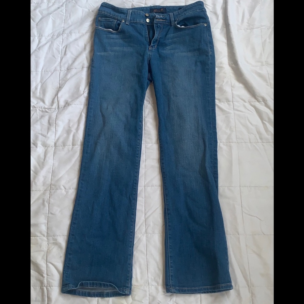 SEVEN7 Bootcut Medium Wash Double Button Jeans